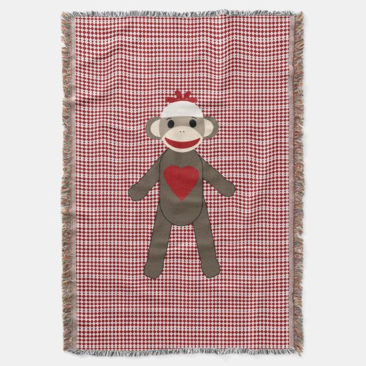 couverture tissée par singe de chaussette sur le (devant Vertical)