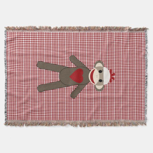 couverture tissée par singe de chaussette sur le (Devant)