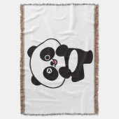Couverture Tissée Petit Panda Kawaii (devant Vertical)