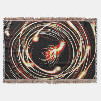 Couverture tissée premium à motif tourbillonnant