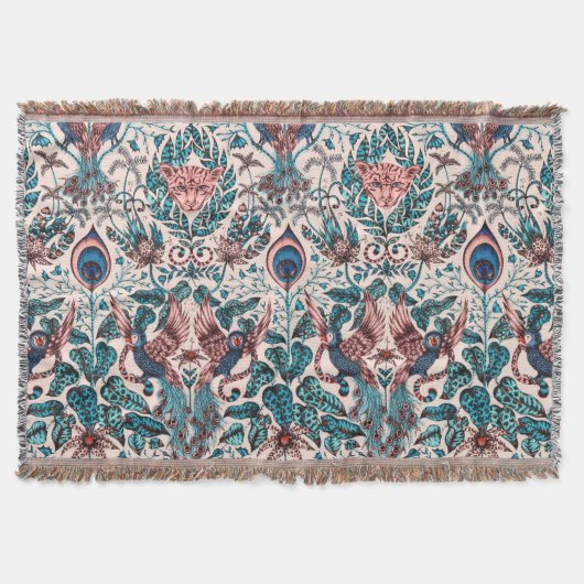 Couverture Tissu animal inspiré par la chinoiserie exotique (Devant)