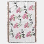Couverture Tissu floral de rose naturelle (devant Vertical)