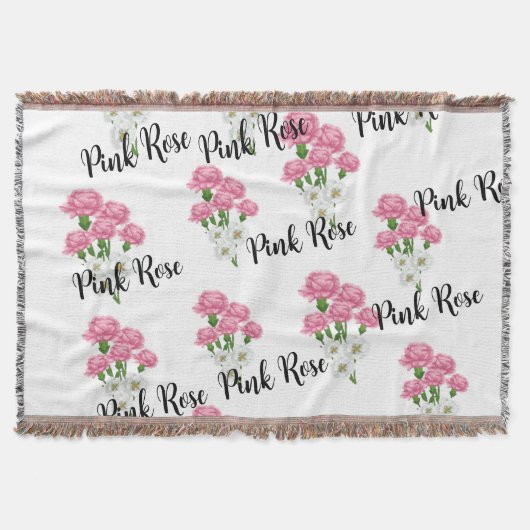 Couverture Tissu floral de rose naturelle (Devant)