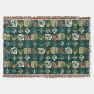 Couverture Tissu Tribal des Caraïbes gras : Turquoise Boho