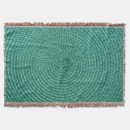 Couverture Tissu vert tressé artificiel. (Devant)