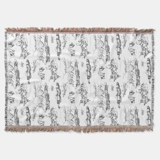 Couverture Toile Chattanooga noir et blanc (Devant)