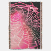 Couverture Toile d'araignée rose noir créatif effrayant (devant Vertical)