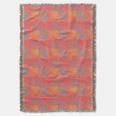 Couverture Tons Chauds Orange Rose Rouge Jaune Art Moderne (devant Vertical)