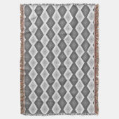 Couverture Tons de motif de diamant gris (devant Vertical)