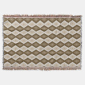 Couverture Tons de motif diamant brun (Devant)