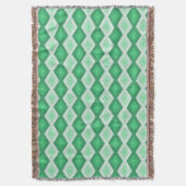 Couverture Tons de motif diamant vert (devant Vertical)