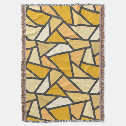 Couverture Tons de motif en vitrail jaune (devant Vertical)