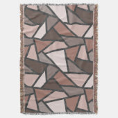 Couverture Tons de motif en vitrail marron (devant Vertical)