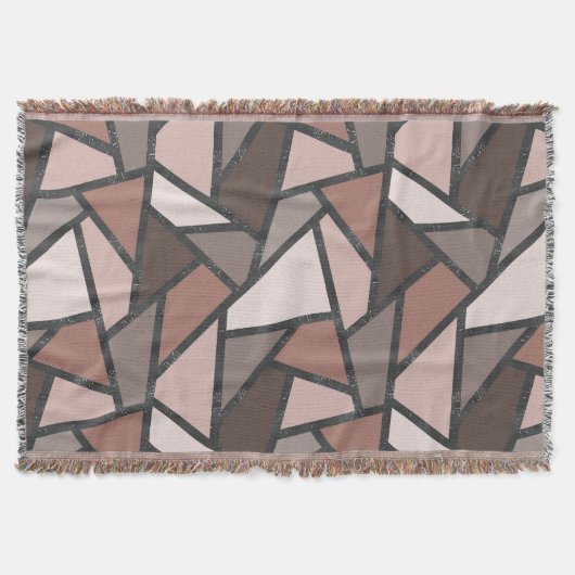 Couverture Tons de motif en vitrail marron (Devant)
