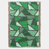 Couverture Tons de motif en vitrail vert (devant Vertical)