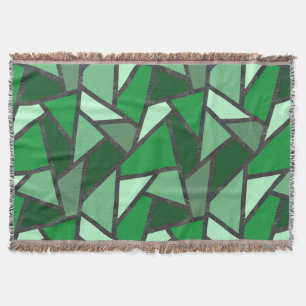 Couverture Tons de motif en vitrail vert