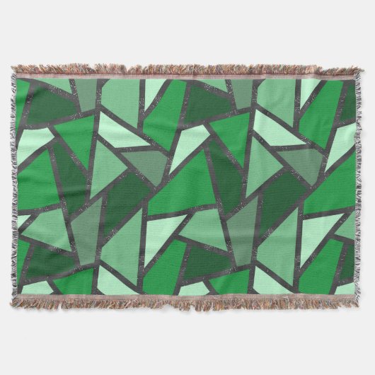 Couverture Tons de motif en vitrail vert (Devant)