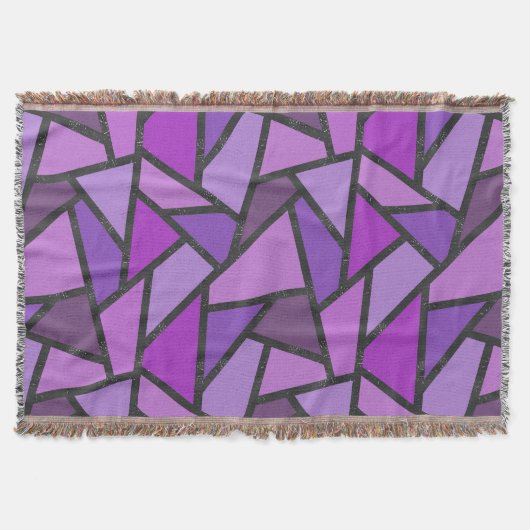 Couverture Tons de vitrail violet motif (Devant)