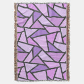 Couverture Tons du motif en vitrail lilas (devant Vertical)