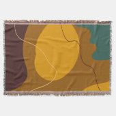 Couverture Tons Terre formes organiques abstrait arrière - pl (Devant)