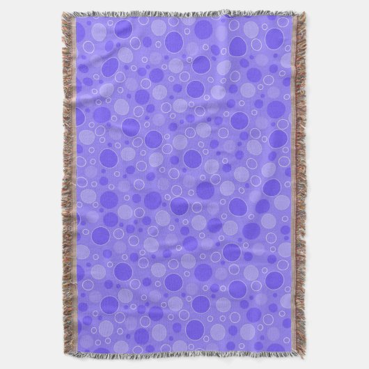Couverture Tons violets lilas avec des pois dans le style rét (devant Vertical)