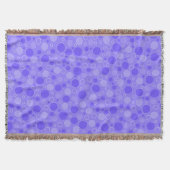 Couverture Tons violets lilas avec des pois dans le style rét (Devant)