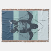 Couverture Tortue géométrique moderne Personnalisée (Devant)