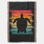 COUVERTURE TORTUE VINTAGE CRÉATURE MARINE REPTILE (devant Vertical)