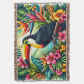 Couverture Toucan tropical/jungle oiseau (devant Vertical)