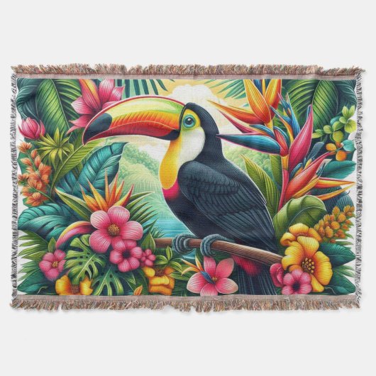 Couverture Toucan tropical/jungle oiseau (Devant)