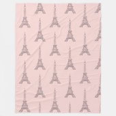 Couverture Tour Eiffel rose doux Cadeau (Devant)