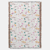 Couverture traces florales Abstraites (devant Vertical)