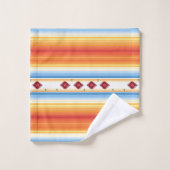 Couverture traditionnelle de Serape de Mexicain (Gant de toilette)