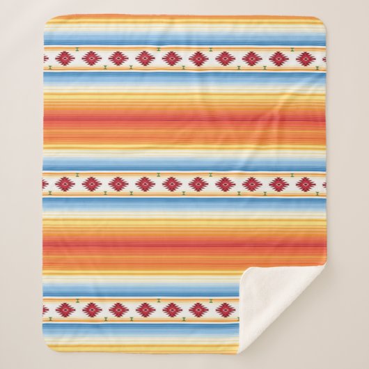 Couverture traditionnelle de Serape de Mexicain (Devant)