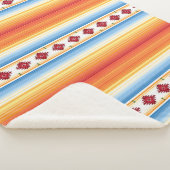 Couverture traditionnelle de Serape de Mexicain (3/4)