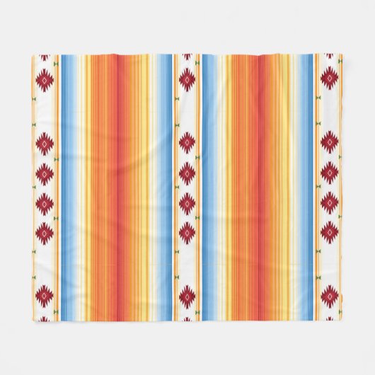 Couverture traditionnelle de Serape de Mexicain (Devant (Horizontal))
