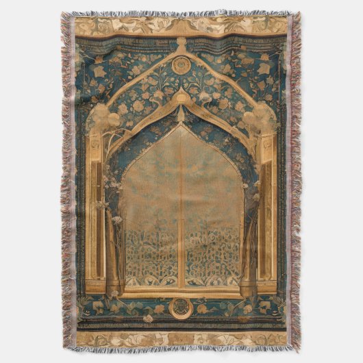 Couverture traditionnelle jetée pour la prière mus (devant Vertical)