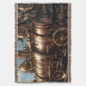 Couverture Train à vapeur en cuivre vapeur (devant Vertical)