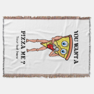 Couverture Tranche de pizza portant des gants de boxe