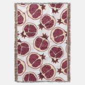 Couverture Tranches de grenade sur blanc (devant Vertical)