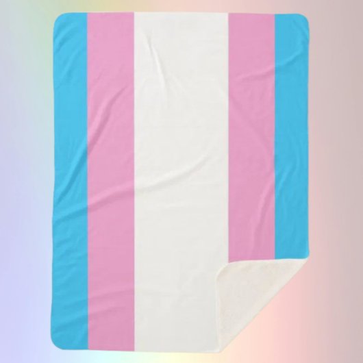Couverture Trans Pride Sherpa Embrasse