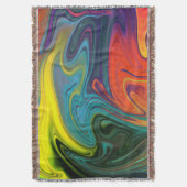 Couverture Trendy Bright Neon orange rouge bleu vert jaune (devant Vertical)