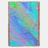Couverture Trendy luxe vert bleu violet faux holographique (devant Vertical)