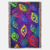 Couverture Trendy Neon Colorful Eyes Pattern (devant Vertical)