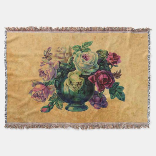 Couverture Très Élégantes Roses Vintage (Devant)
