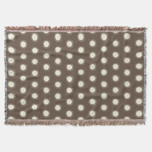 Couverture Tressée Sun Motif moderne - Taupe minim