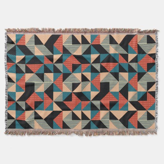 Couverture Triangle chaud : Style géométrique Memphis. (Devant)