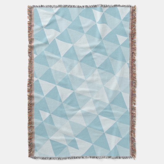 Couverture Triangle géométrique Bleu Moderne Abstrait (devant Vertical)