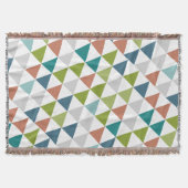 Couverture Triangle géométrique Marine Green Grey Moderne Abs (Devant)