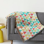 Couverture Triangle géométrique Mint Aqua Coral Moderne Abstr